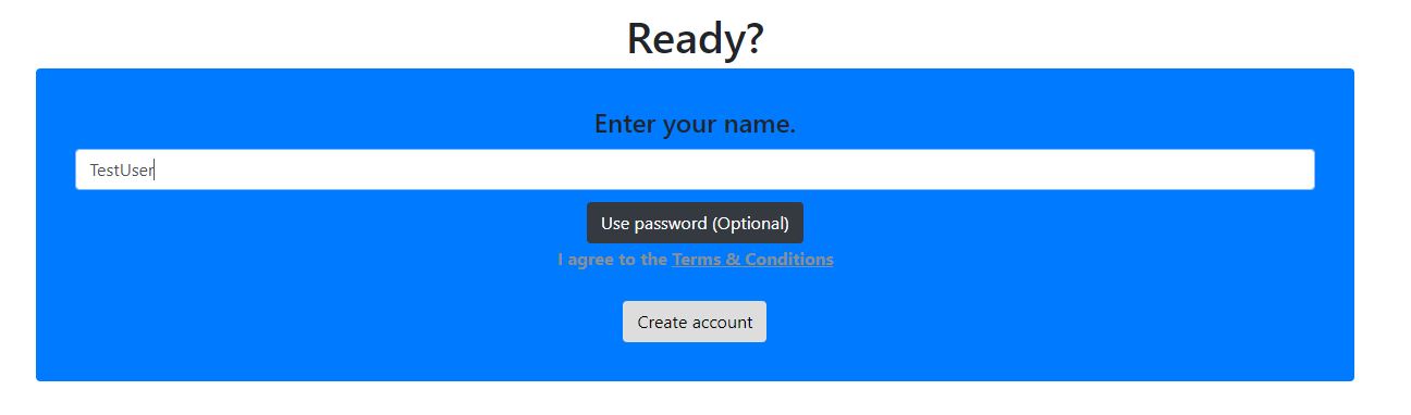 Name entered